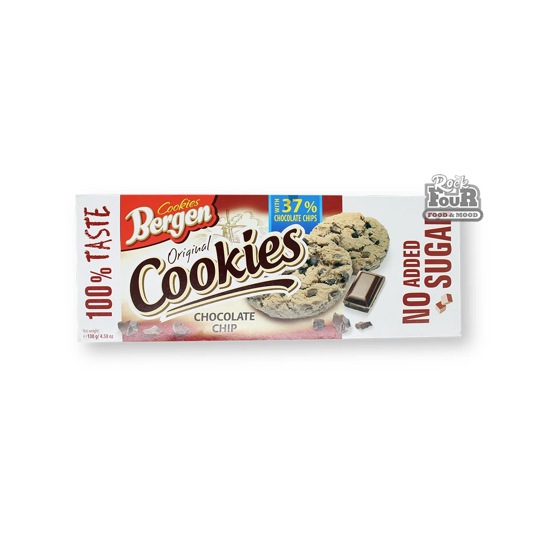 Печенье «Bergen Original Cookies Chocolate Chip» без сахара 130г